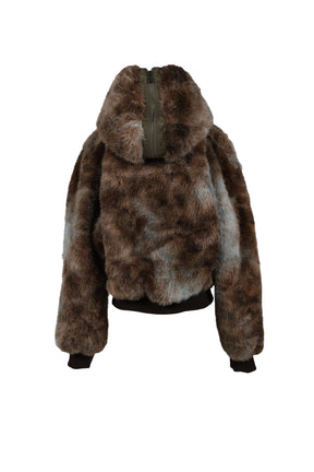 VANESSA FUR N2B JACKET / BRW