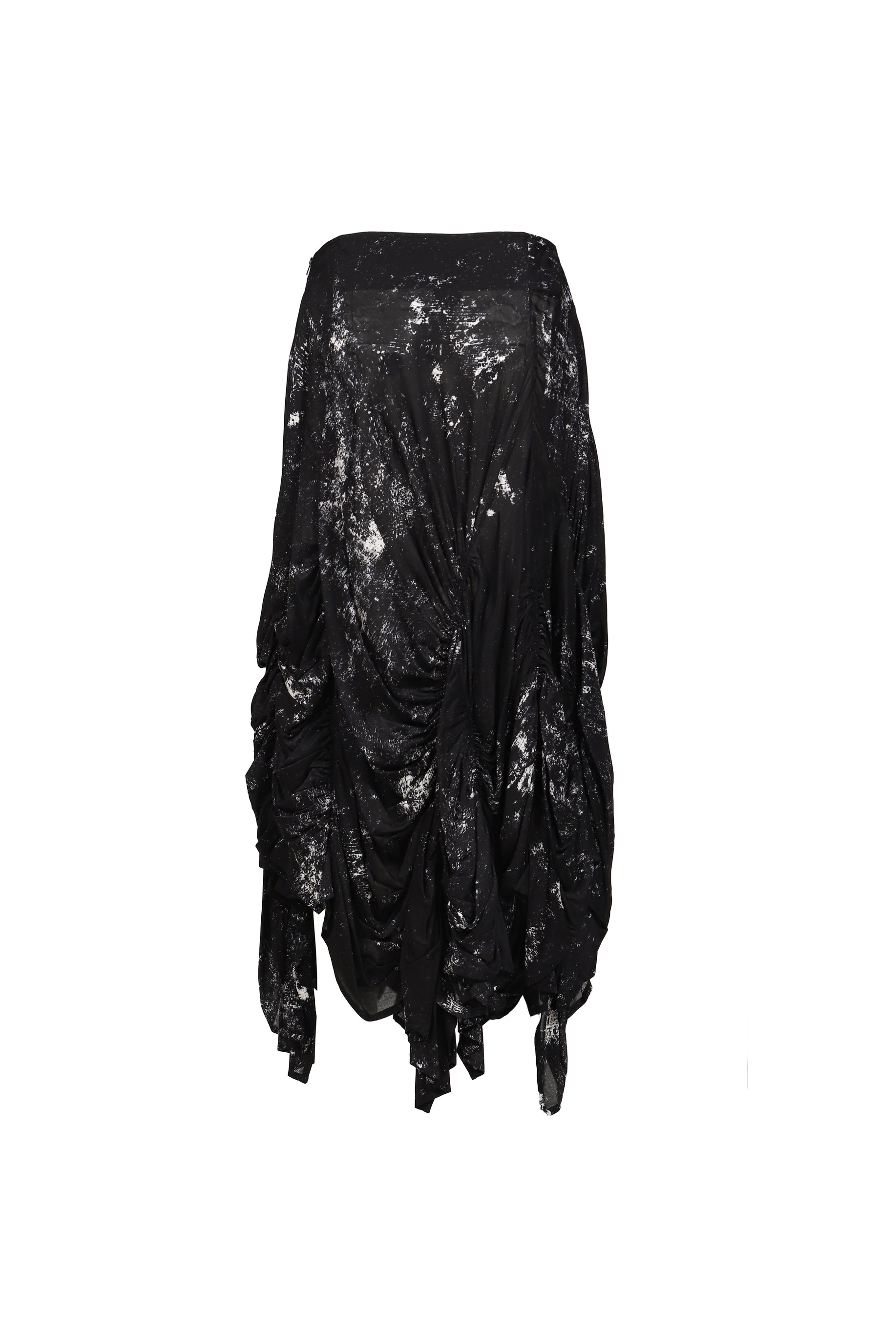 GALAXY PT GATHER SKIRT / BLK