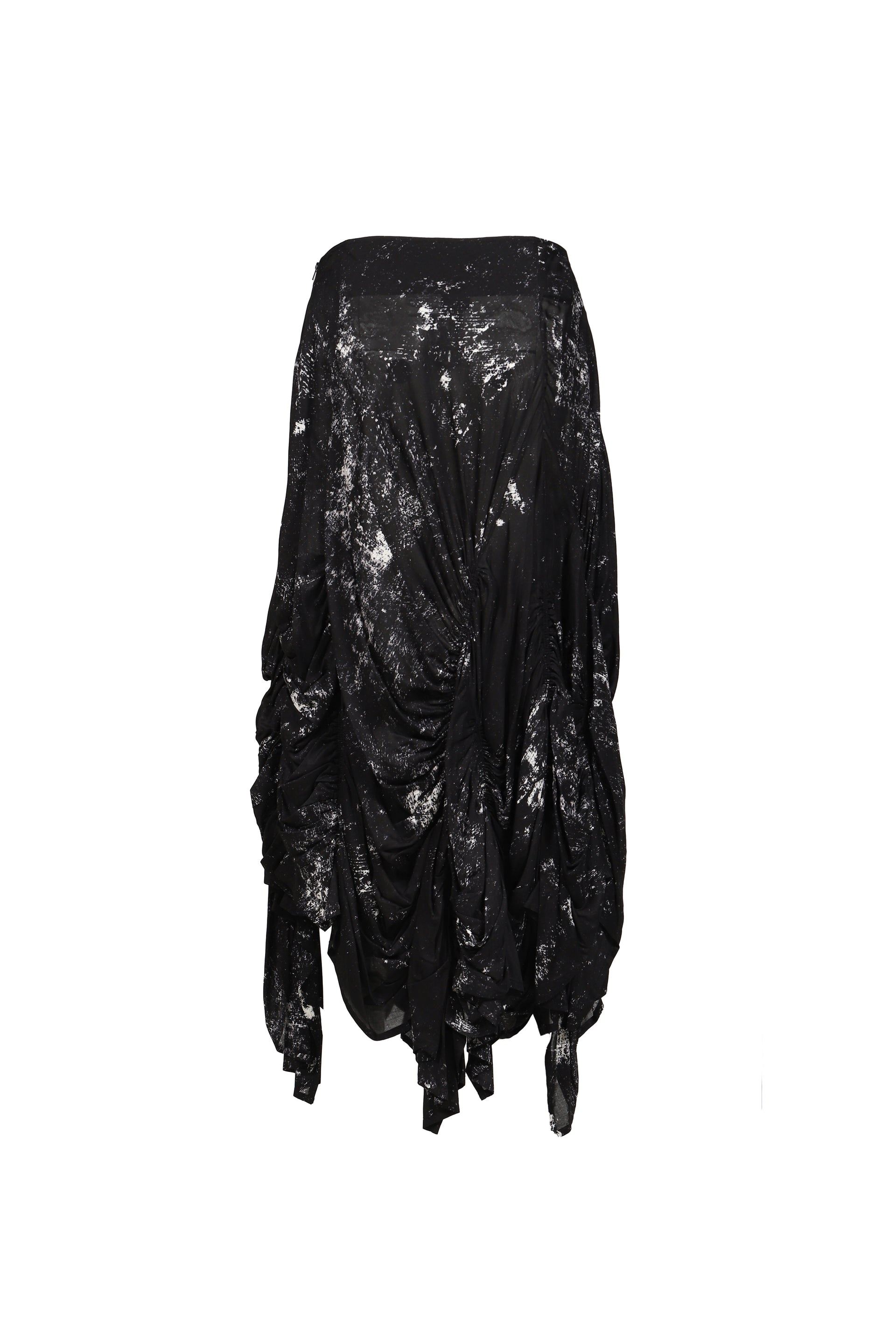 GALAXY PT GATHER SKIRT / BLK