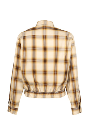 EMBROIDERED BLOUSON SHIRT / BEI