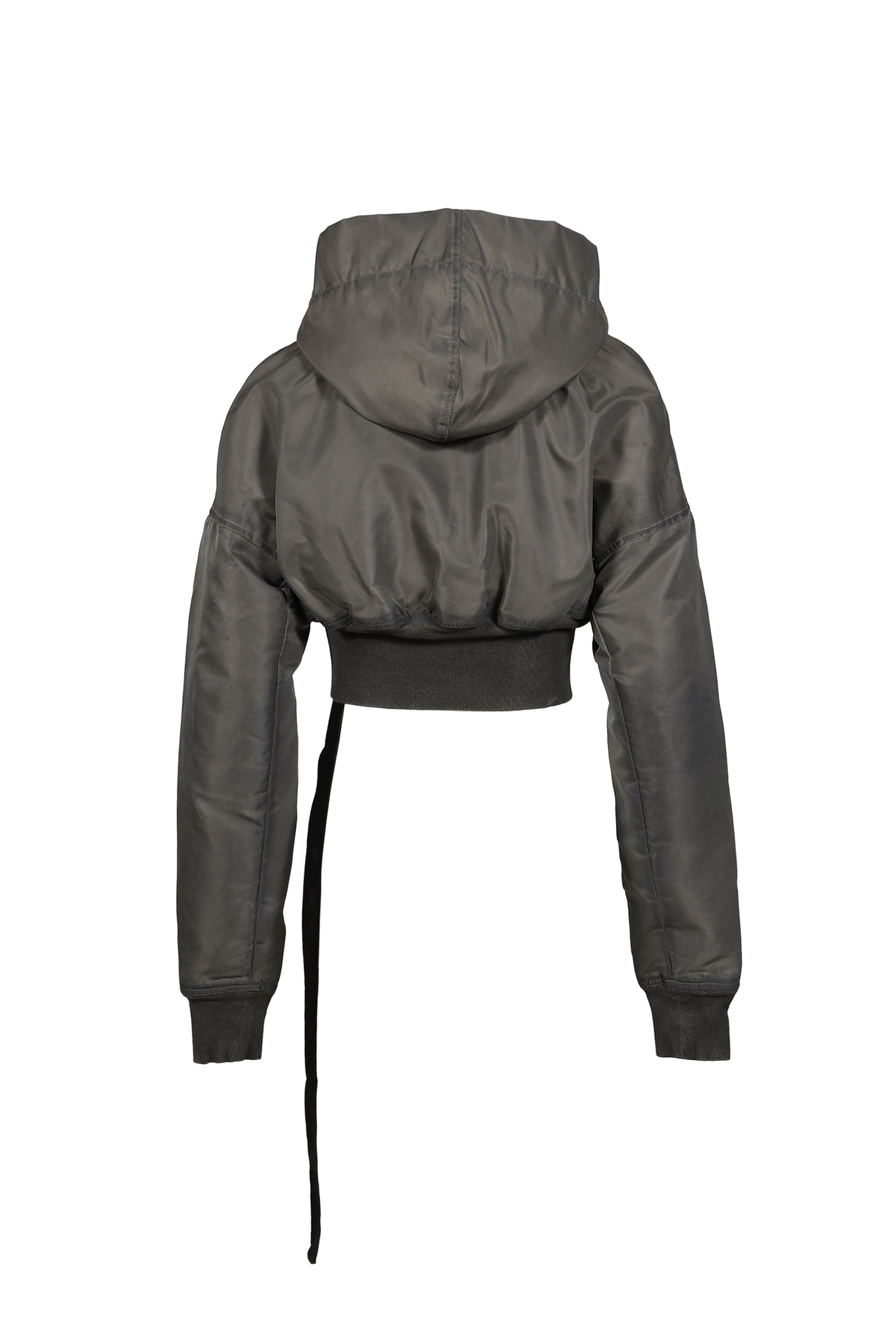 HOODED CROPPED FLIGHT / DRK DUST