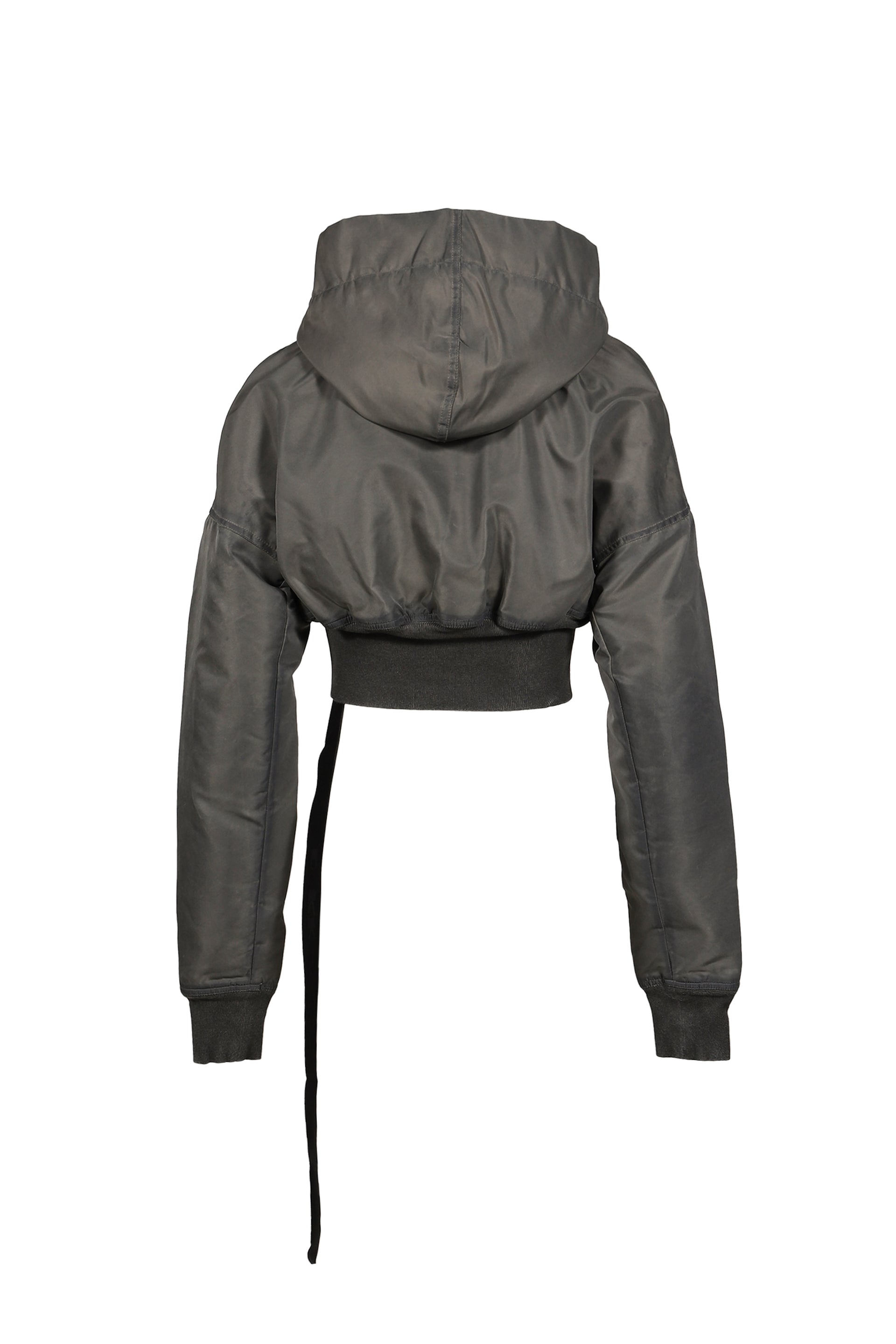 HOODED CROPPED FLIGHT / DRK DUST
