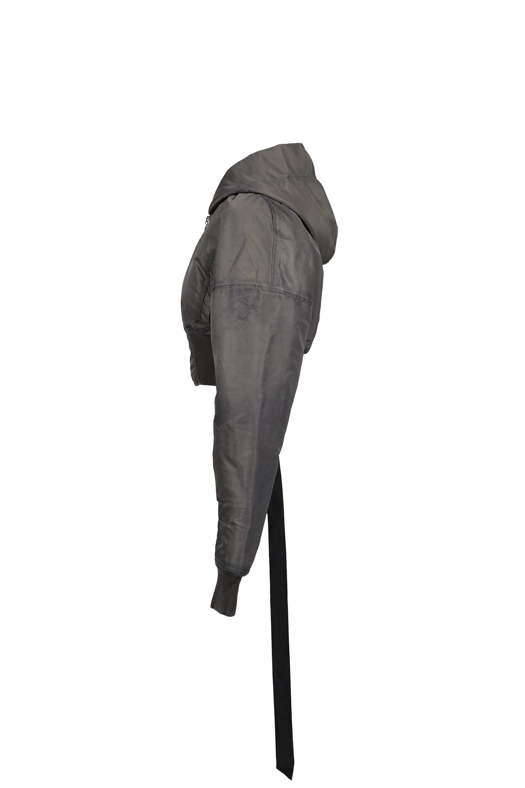 HOODED CROPPED FLIGHT / DRK DUST