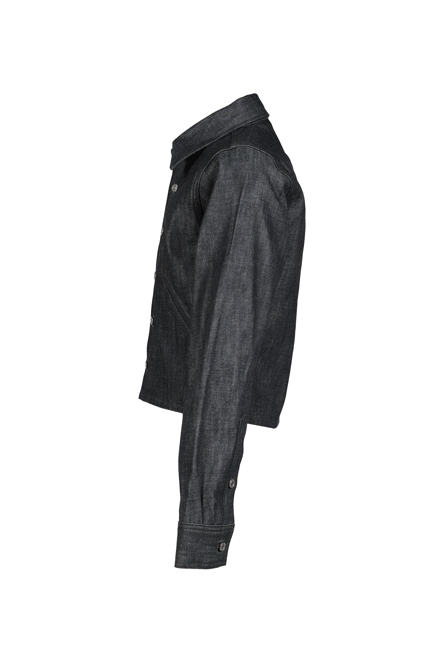 RH CROPPED DENIM SHIRT / RAW IND