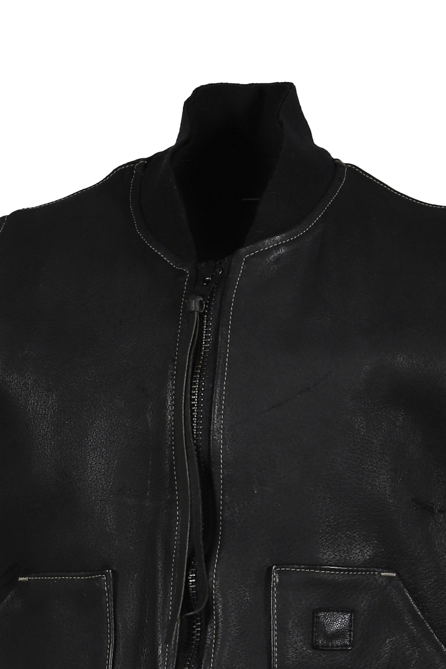 RUSTIC EDGED CLASSIC VEST / BLK