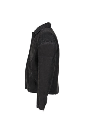 BULWARK MOLESKIN TRUCKER JACKET / WASHED BLK