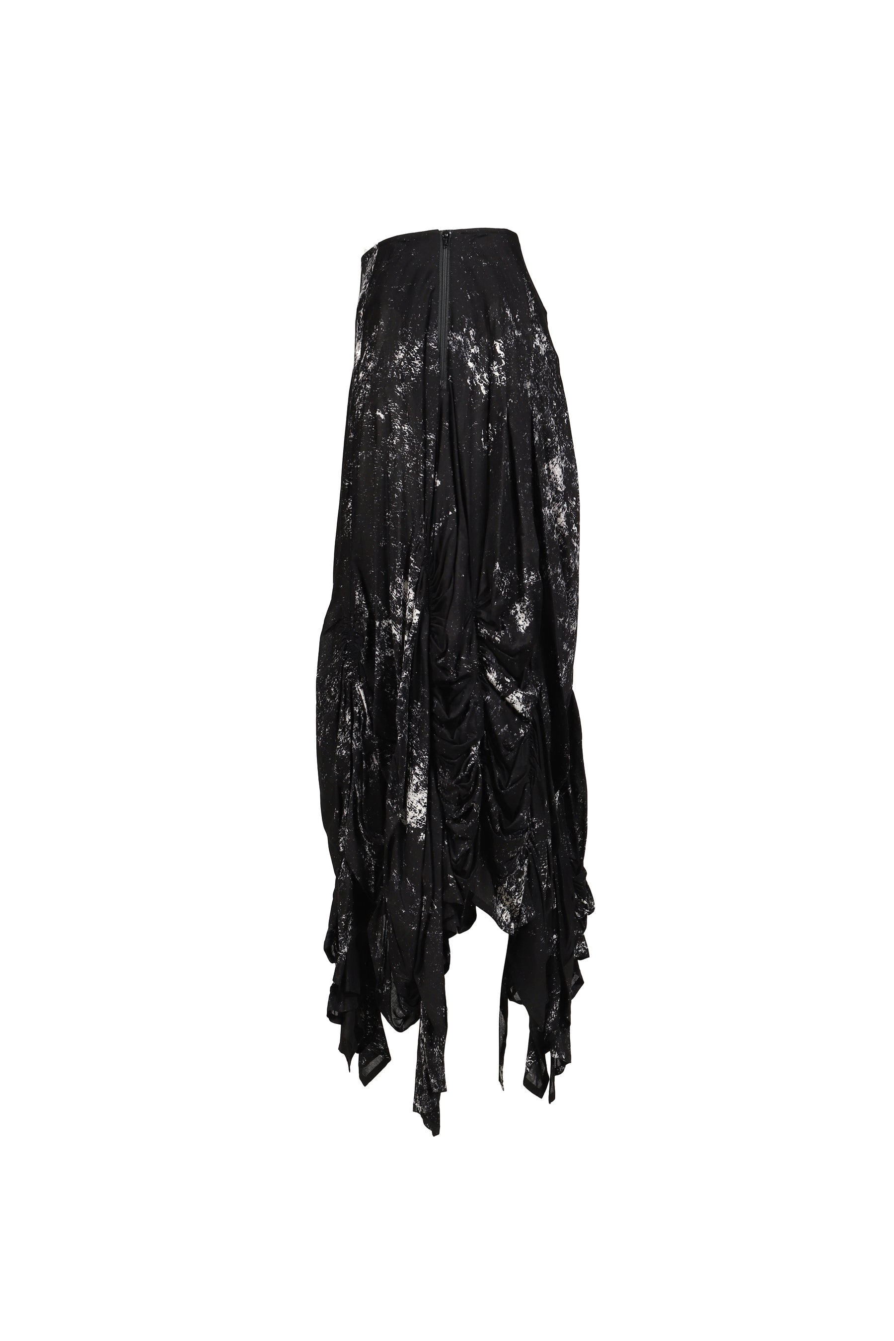 GALAXY PT GATHER SKIRT / BLK