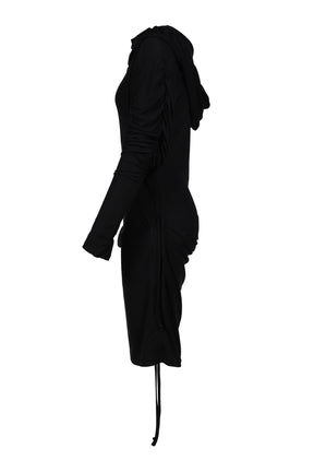 GALLIANO VIBES HOODIE T-DRESS / BLK