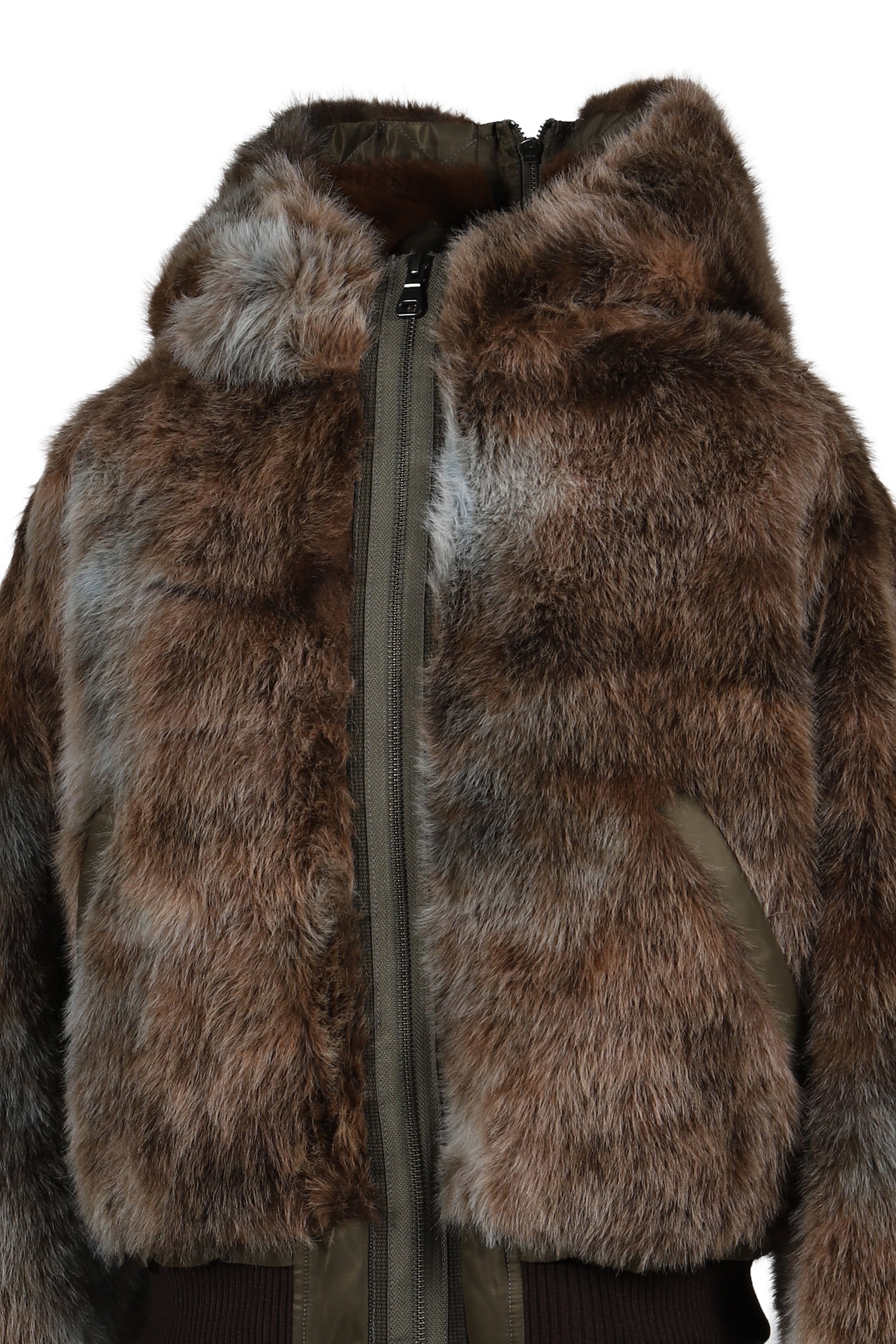 VANESSA FUR N2B JACKET / BRW