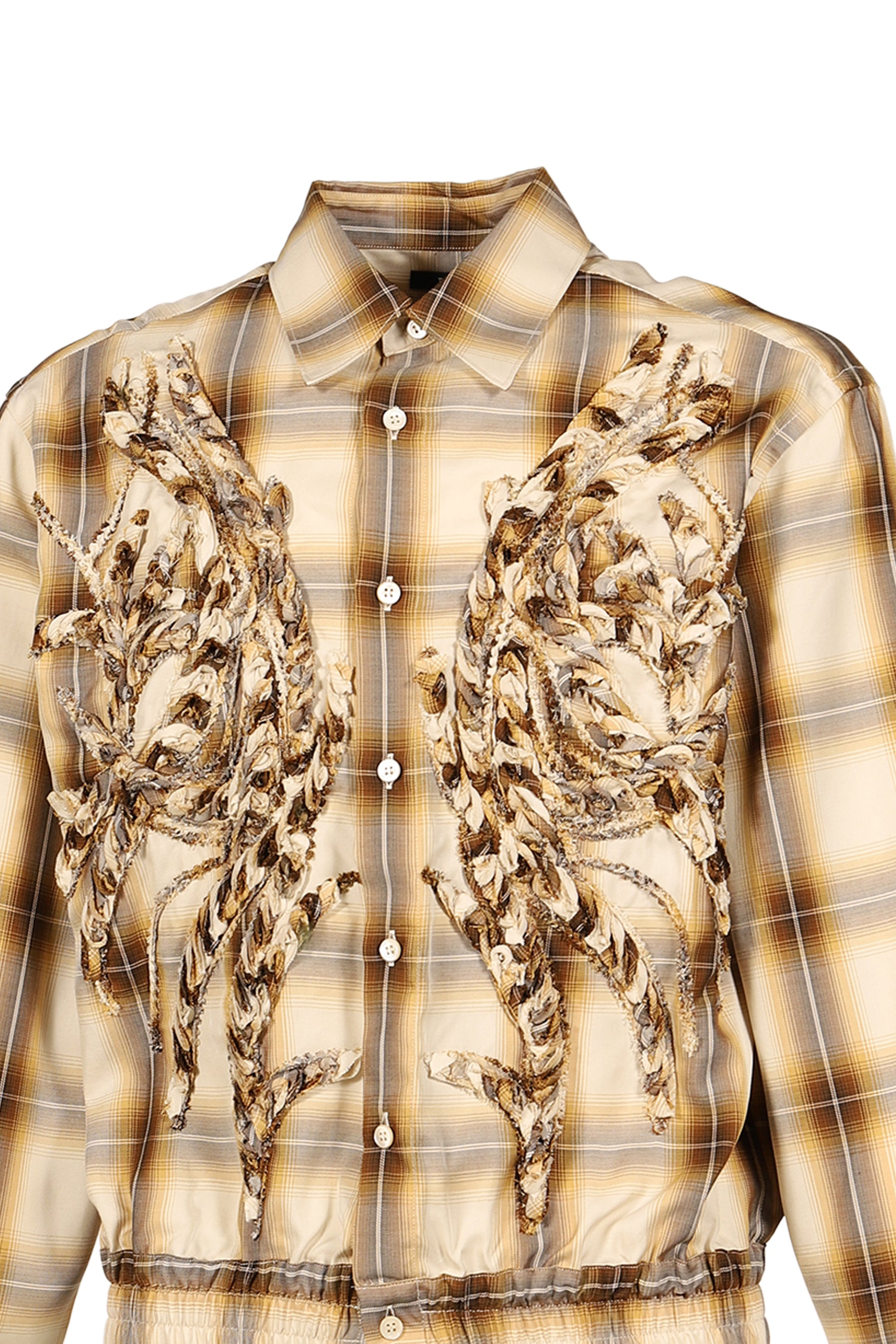 EMBROIDERED BLOUSON SHIRT / BEI