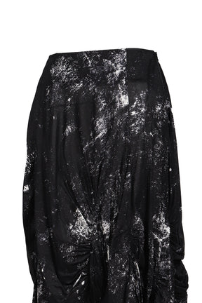 GALAXY PT GATHER SKIRT / BLK