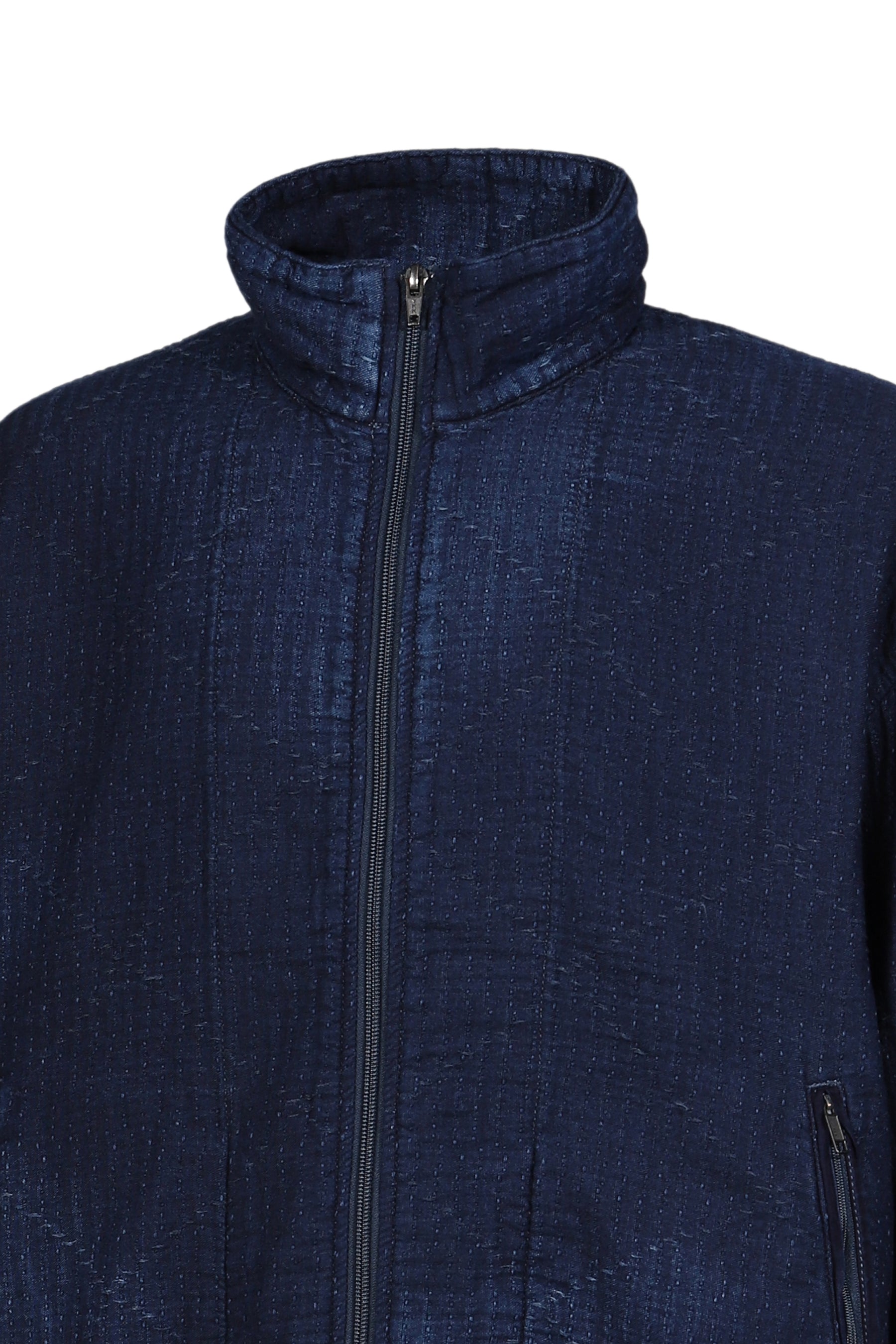 SEA ISLAND SASHIKO TRACK JACKET (LIMITED) / BLU