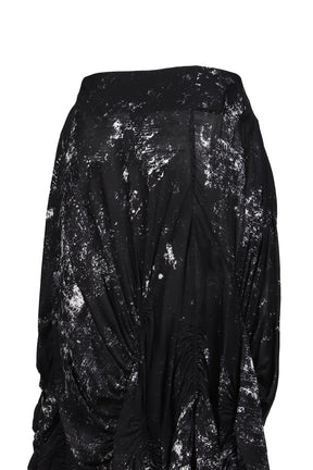 GALAXY PT GATHER SKIRT / BLK