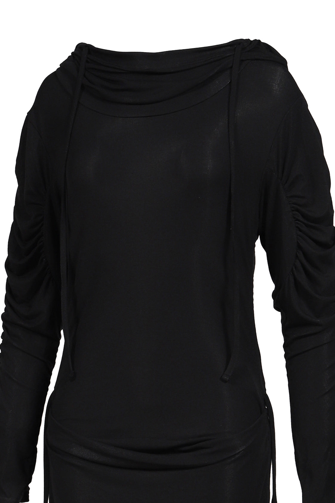 GALLIANO VIBES HOODIE T-DRESS / BLK