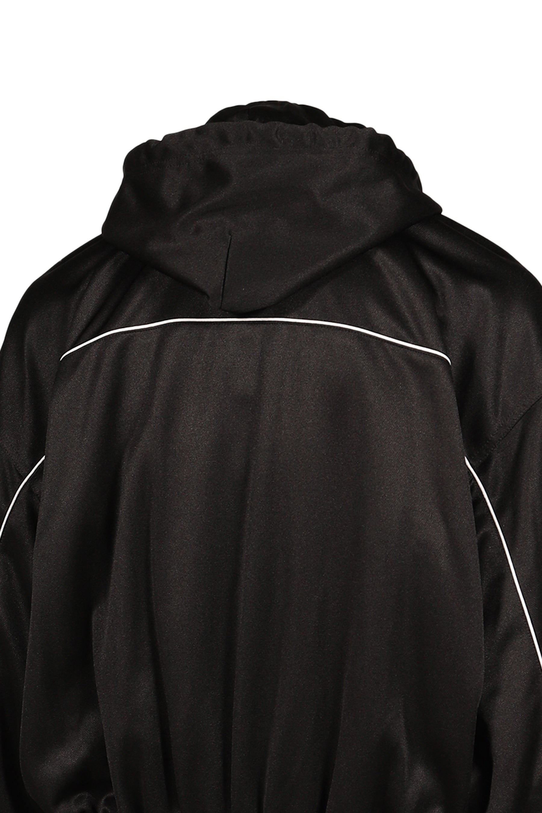 BLACK HYBRID WASHED FAUX LEATHER JACKET / BLK