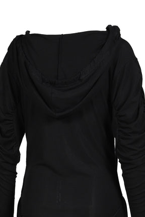 GALLIANO VIBES HOODIE T-DRESS / BLK