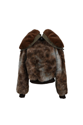 VANESSA FUR N2B JACKET / BRW