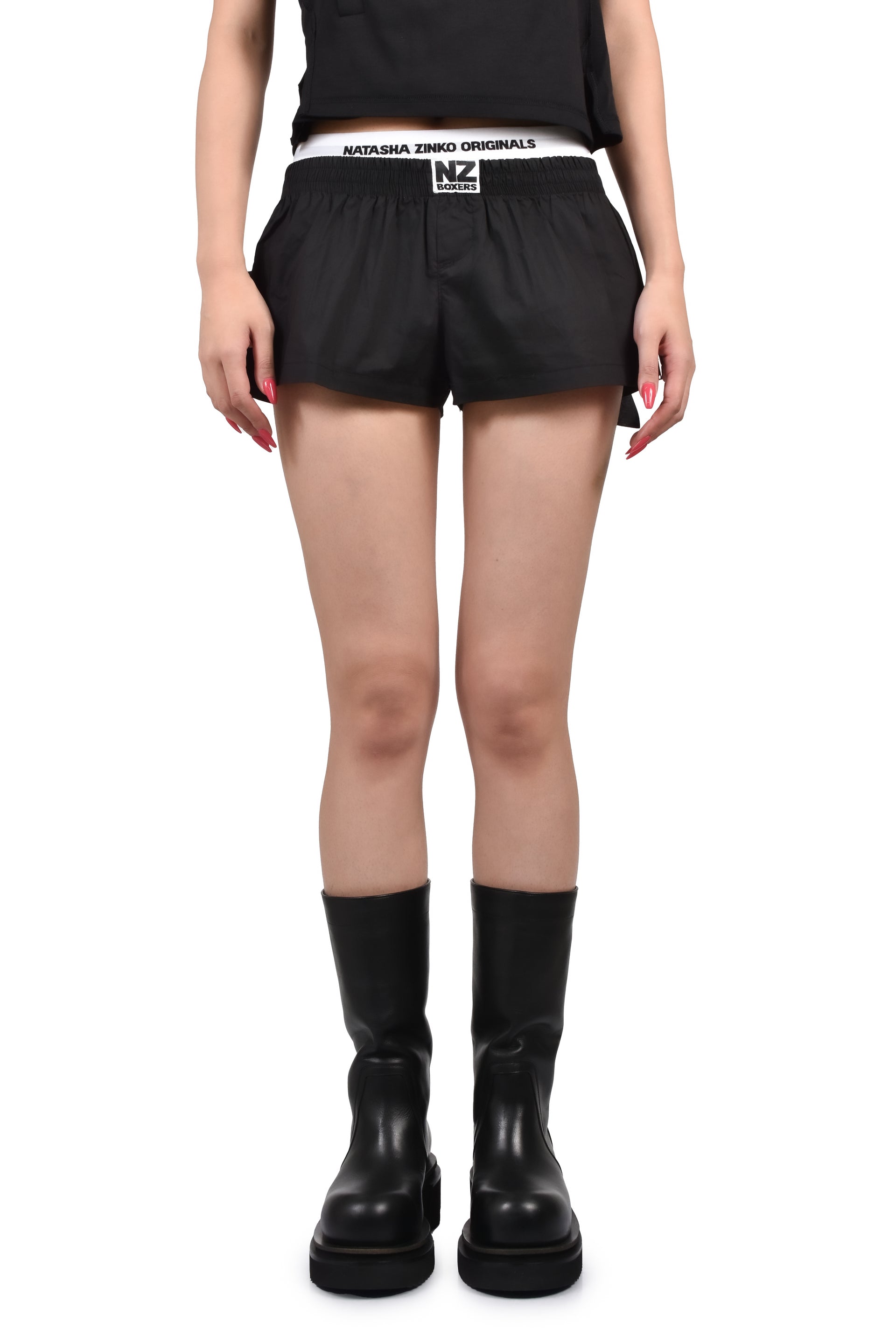 RUFFLE BOXERS / BLK