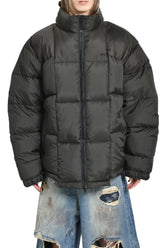 CUT-UP PUFFER JACKET / BLK