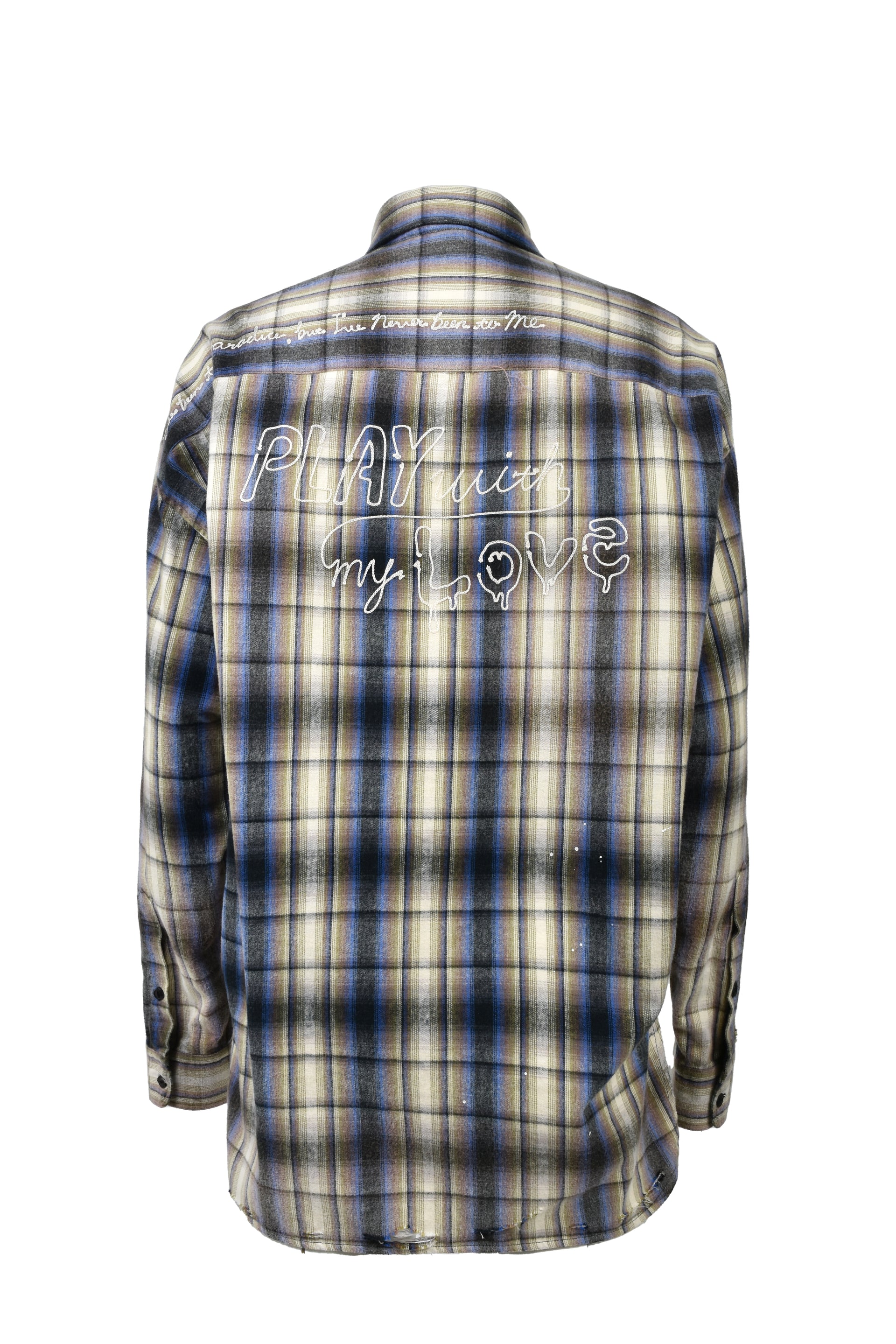 VINTAGE LIKE CHECK L/S SHIRTS / BEI