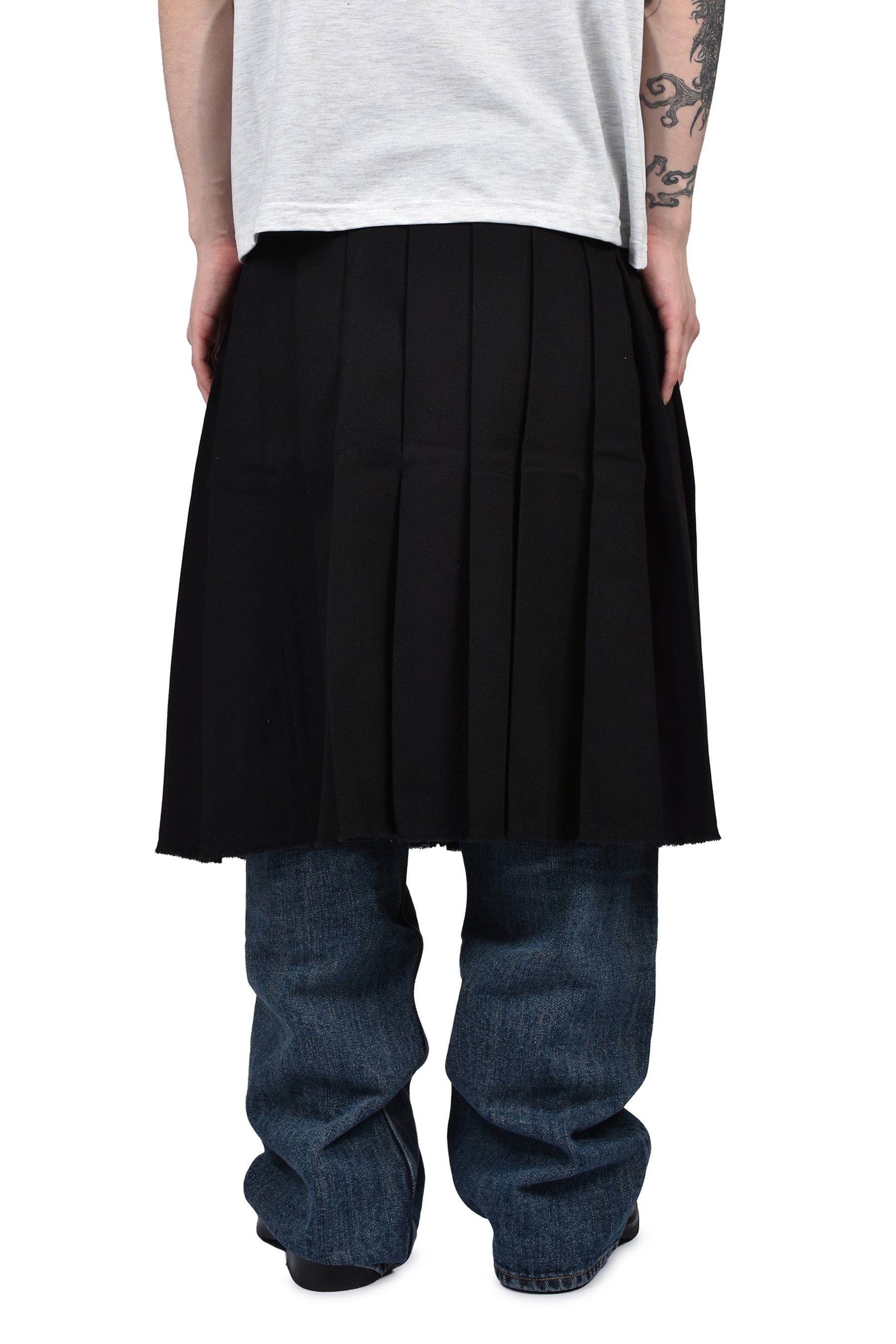 A4 COTTON KILT / BLK