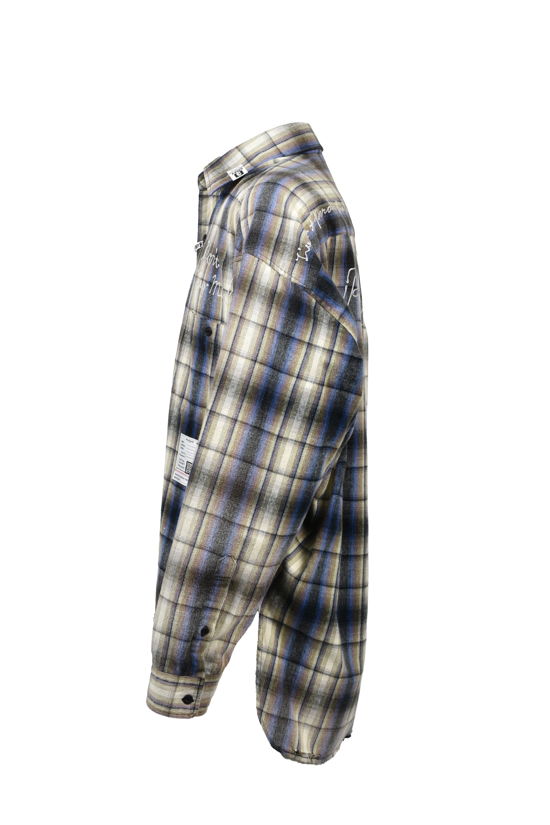 VINTAGE LIKE CHECK L/S SHIRTS / BEI