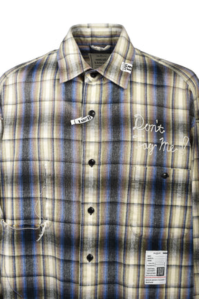 VINTAGE LIKE CHECK L/S SHIRTS / BEI