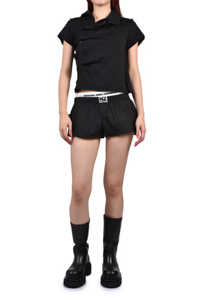 RUFFLE BOXERS / BLK