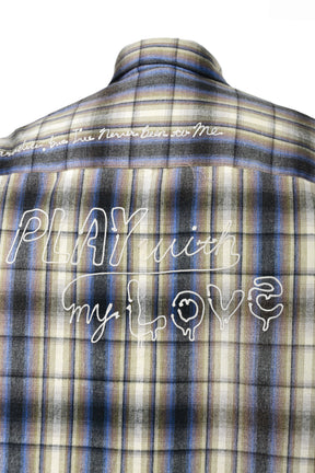 VINTAGE LIKE CHECK L/S SHIRTS / BEI