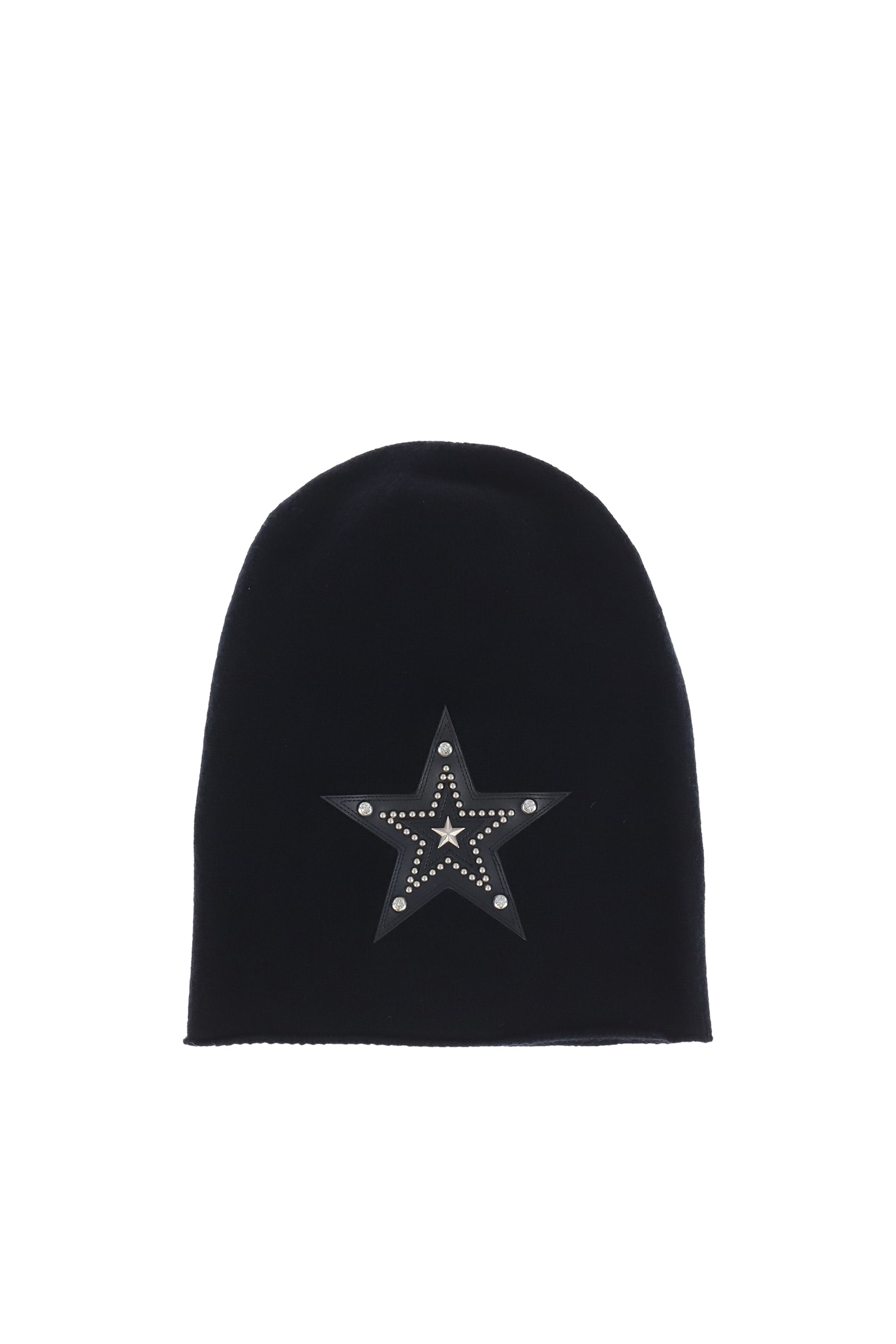 STAR PATCH BEANIE / BLK