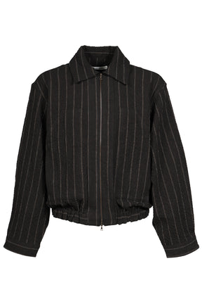 ARES ZIP BLOUSON / BRW STRIPE