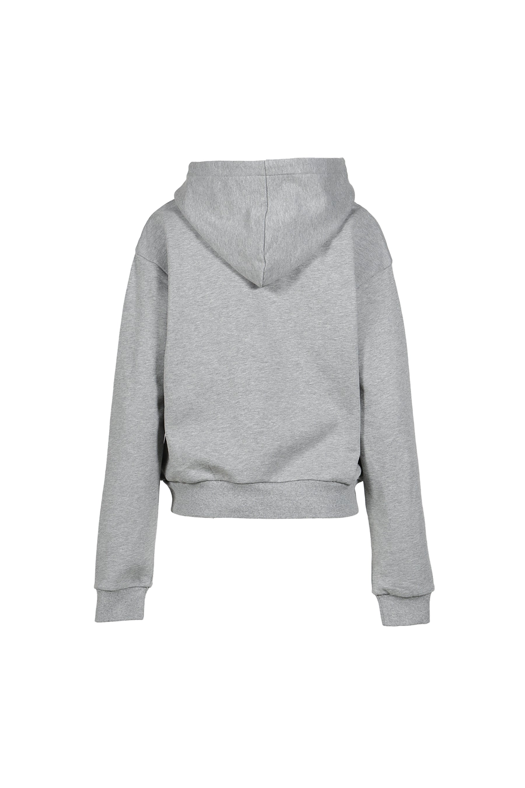TIE FRONT BOW HOODIE / GRY