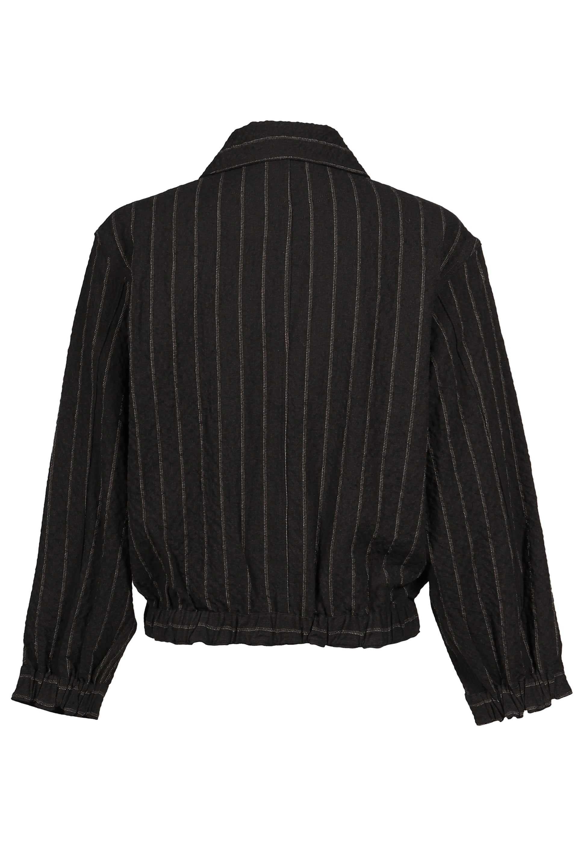 ARES ZIP BLOUSON / BRW STRIPE