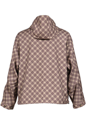 POLY TARTAN HOODED JACKET WOVEN / BRW