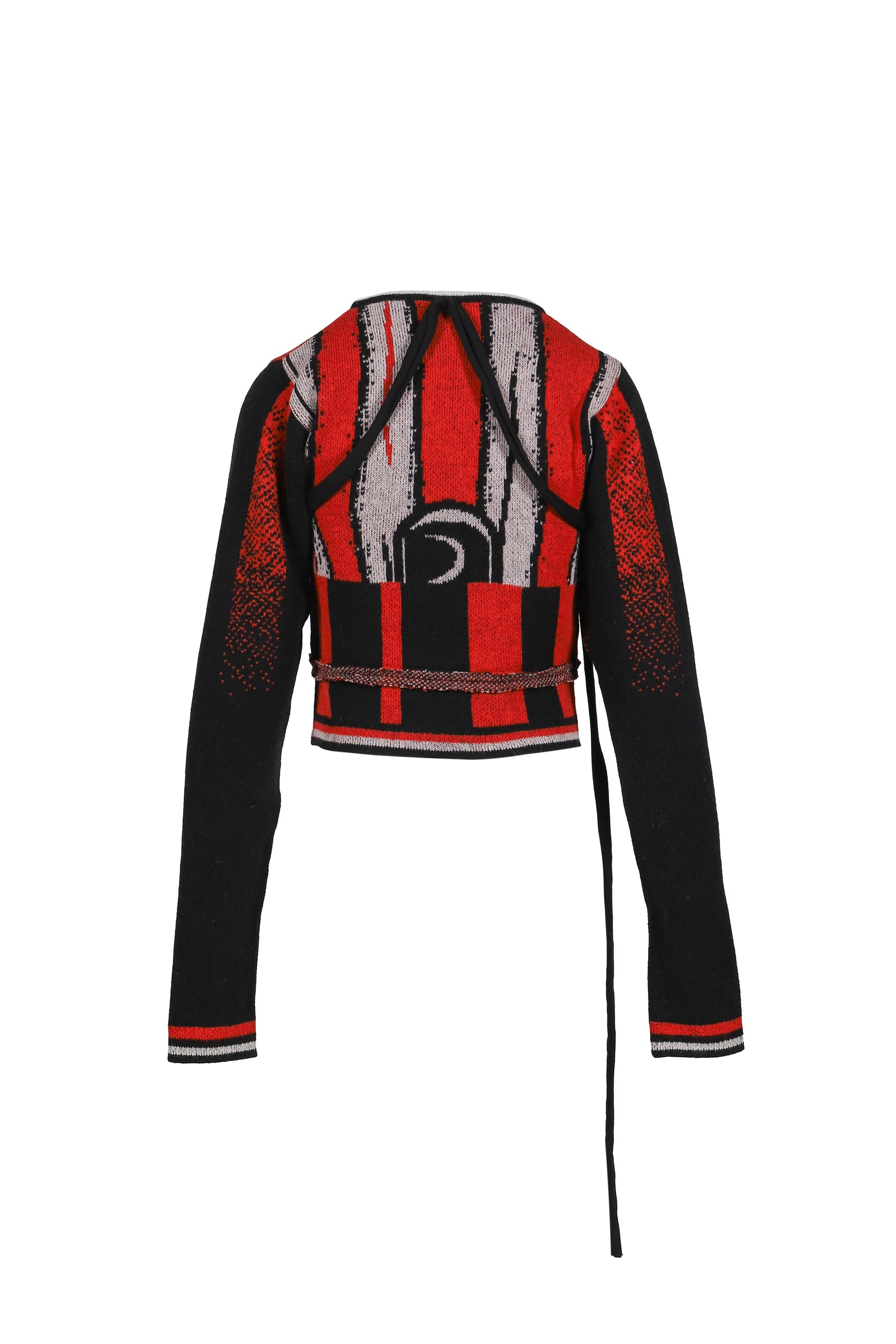 SPORTY KNIT CARDIGAN / RED