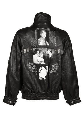 PRINCE PHILLIP’S CHILDHOOD STUDDED LEATHER JACKET / BLK