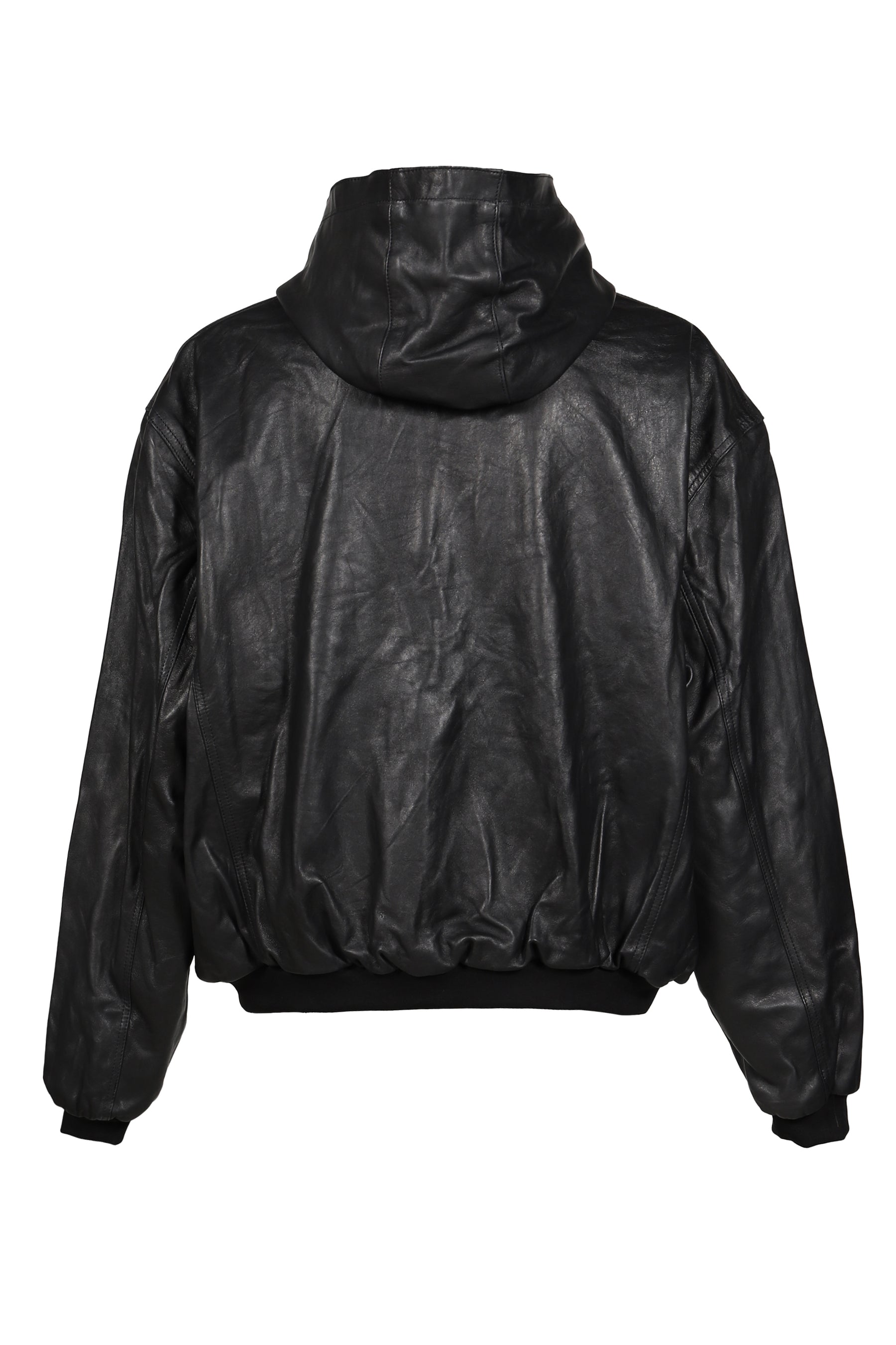 LEATHER UNDERGROUND JACKET  / BLK