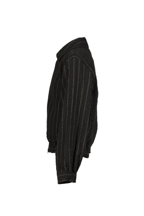 ARES ZIP BLOUSON / BRW STRIPE