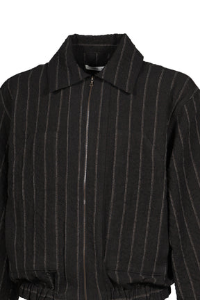 ARES ZIP BLOUSON / BRW STRIPE