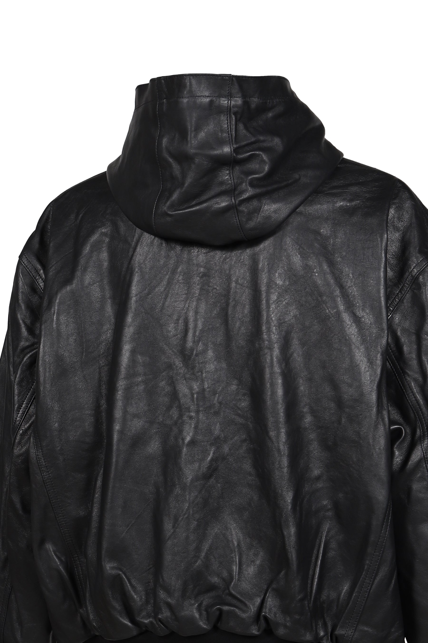 LEATHER UNDERGROUND JACKET  / BLK