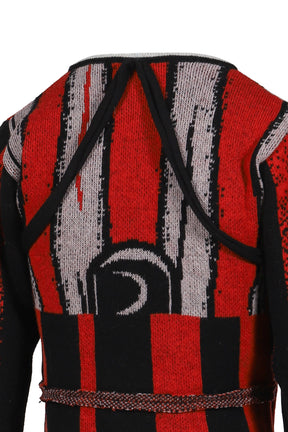 SPORTY KNIT CARDIGAN / RED