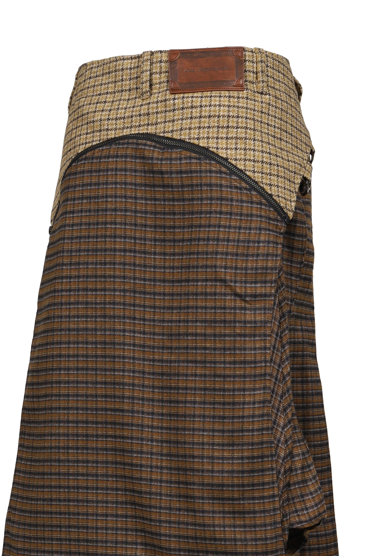 UNISEX MULTI CHECK COMBO SKIRT / MULTI