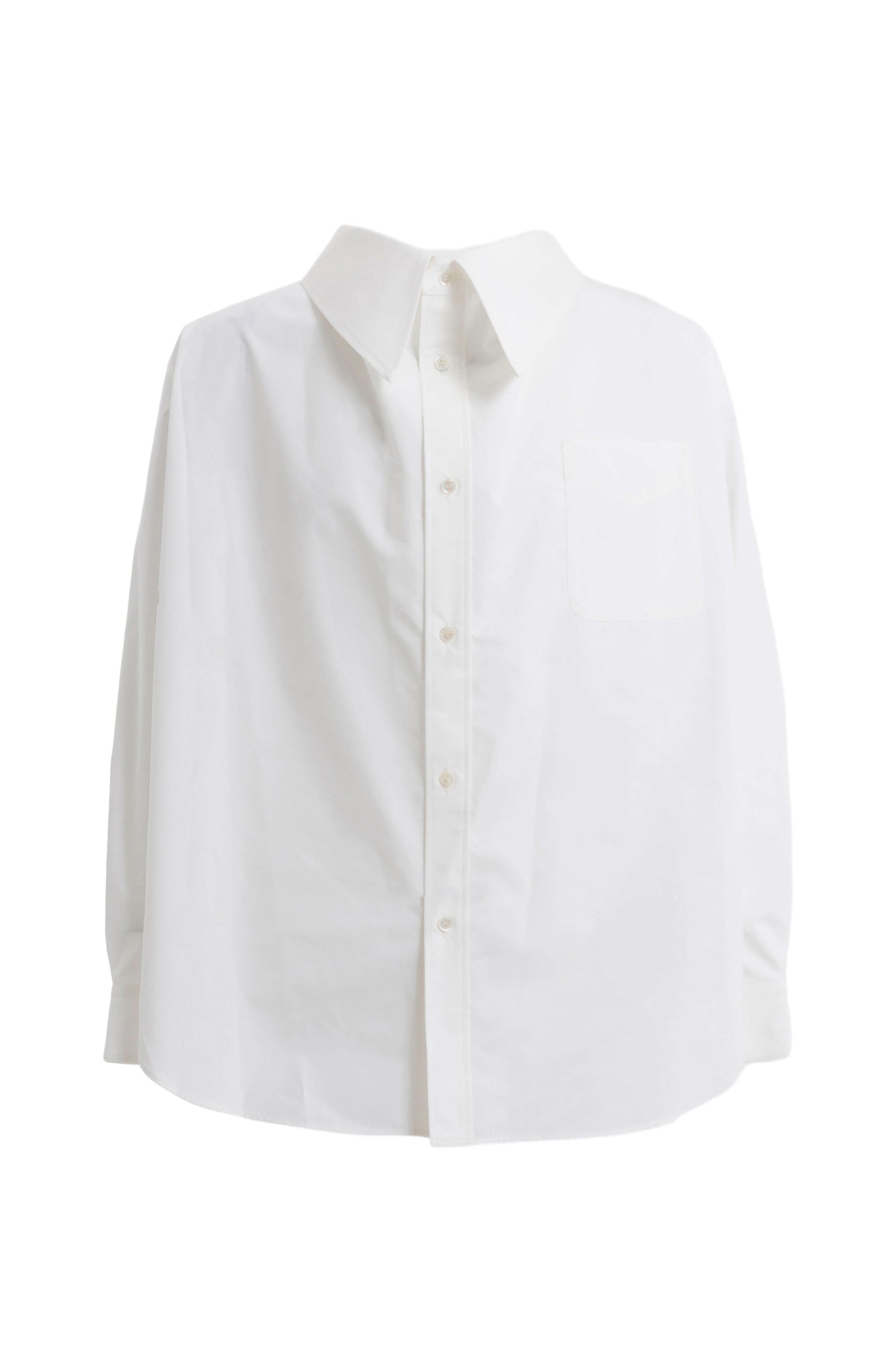 TOGA ARCHIVES FW23 BROAD WIDE OPEN SHIRT / WHT -NUBIAN