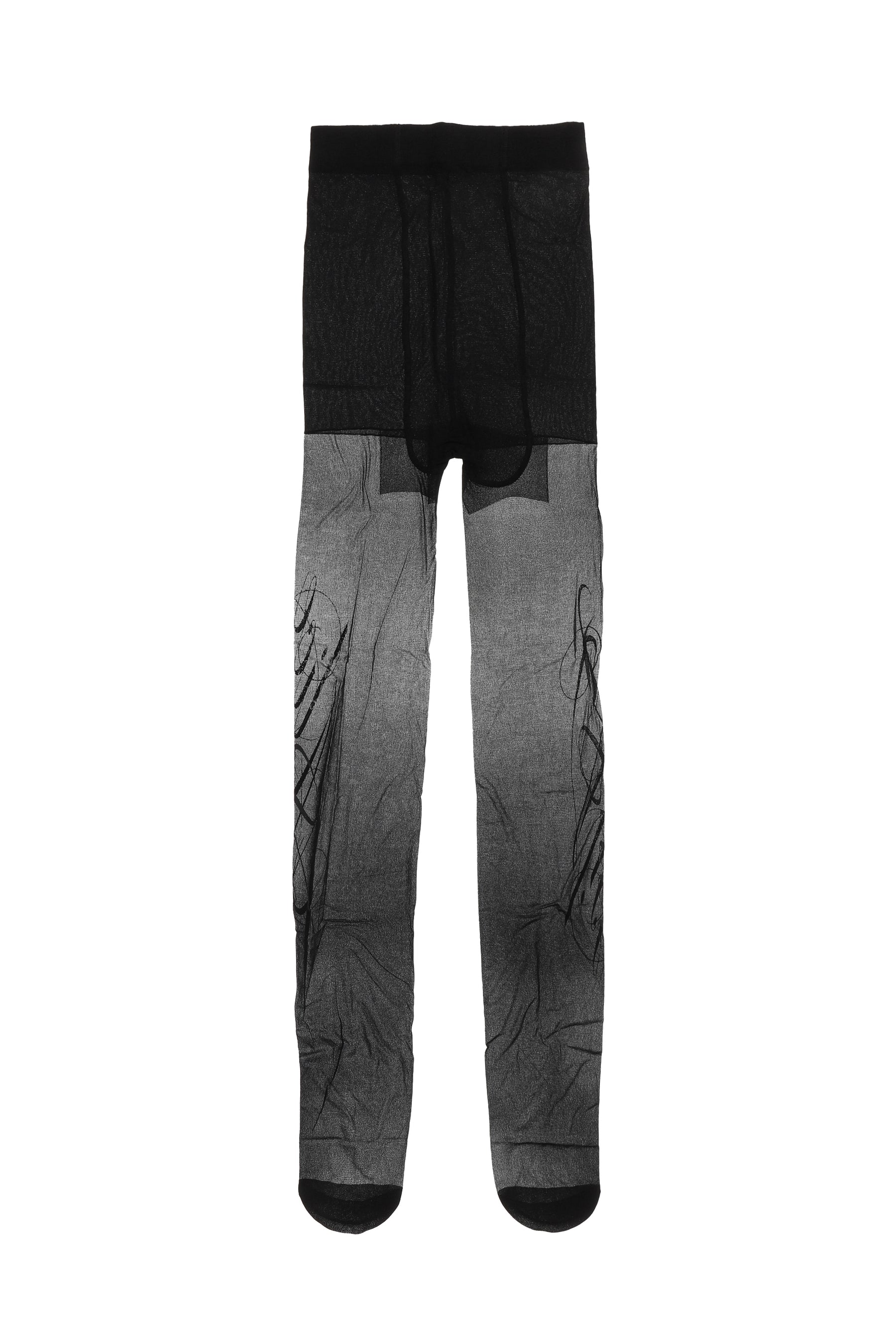 ENTH SCRIPT TIGHTS / BLK