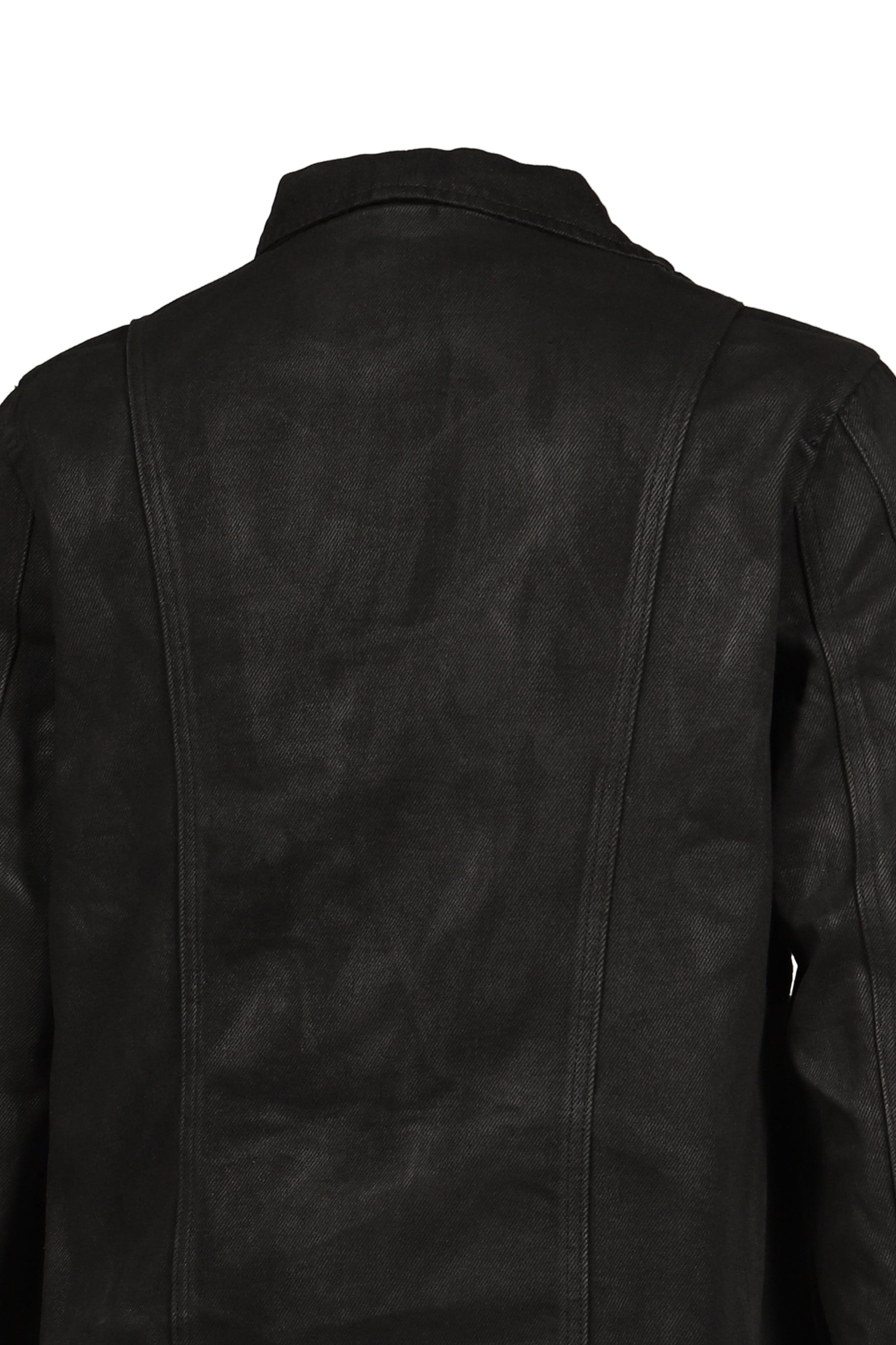 DISTRESSED FENCING JACKET V2 / WAXED BLK