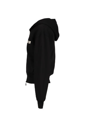 LE HOODIE ZIP GROS GRAIN / BLK