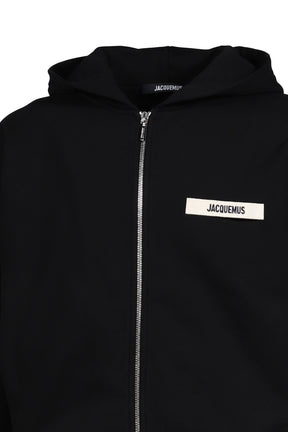 JACQUEMUS ジャックムス 26SSM LE HOODIE ZIP GROS GRAIN / BLK