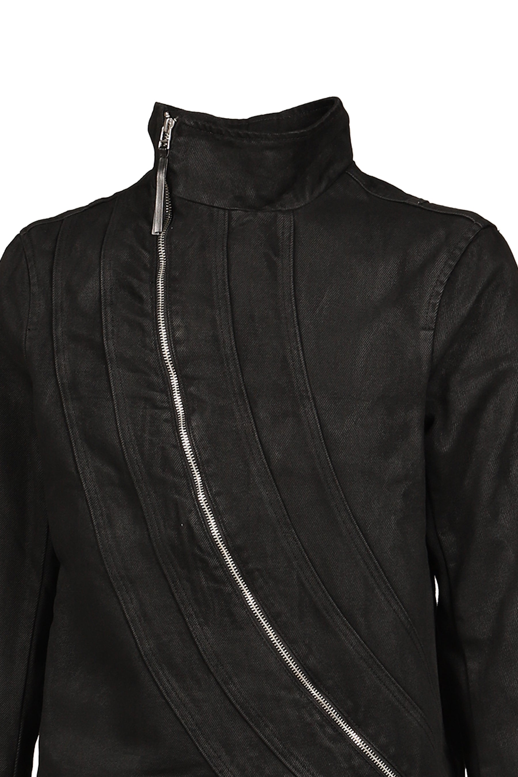 DISTRESSED FENCING JACKET V2 / WAXED BLK