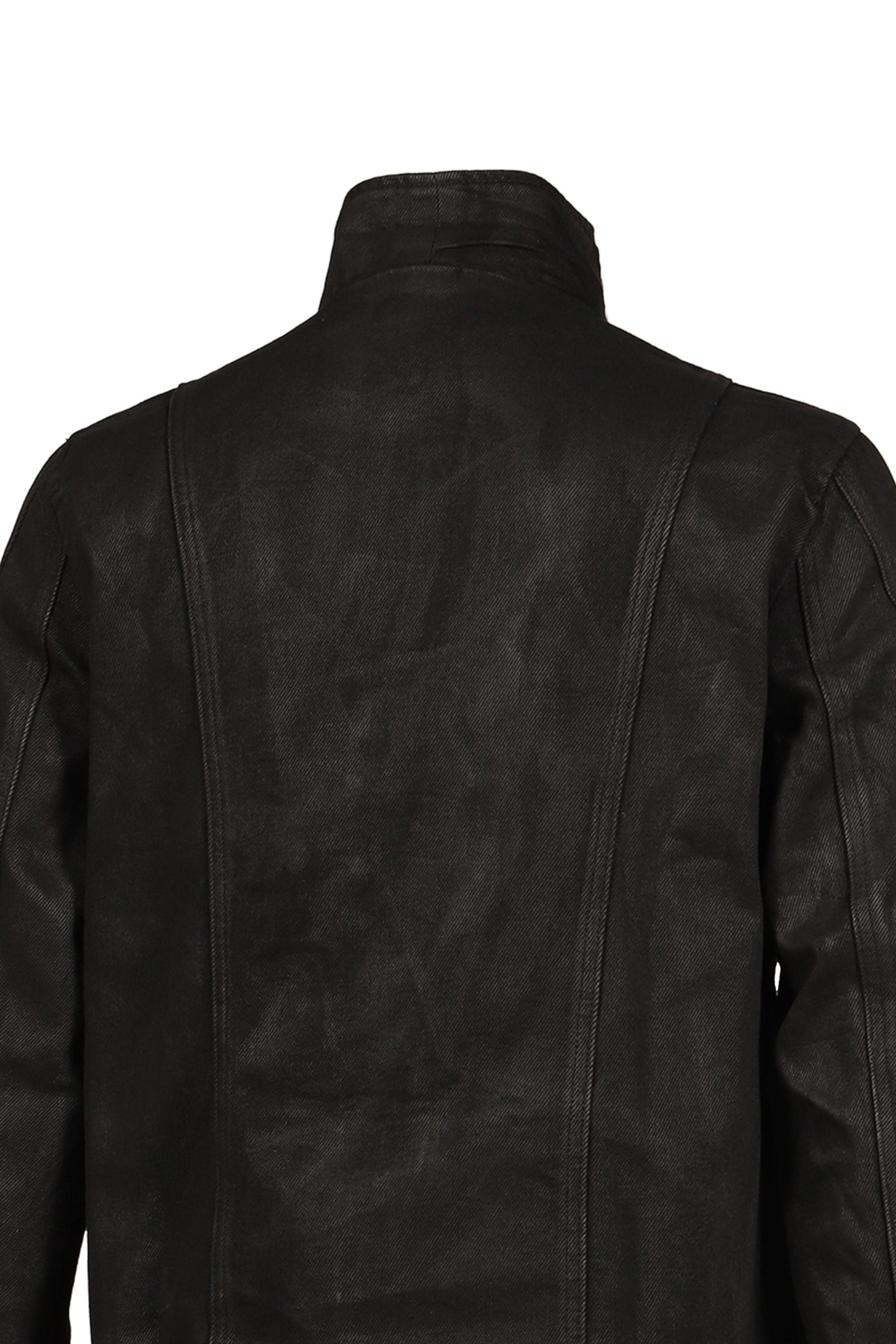 DISTRESSED FENCING JACKET V2 / WAXED BLK