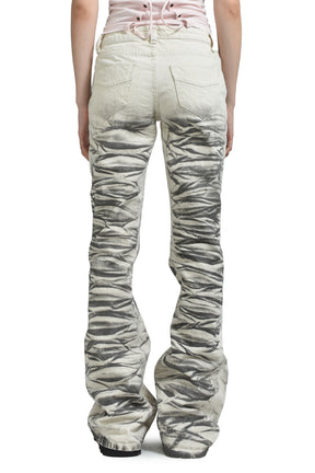 AIRBRUSH DRIFT JEANS / WHT